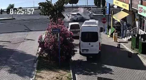 Tekirdağ’da kavşaktaki iki otomobil çarpıştı: 2 ölü, 3 yaralı (2)