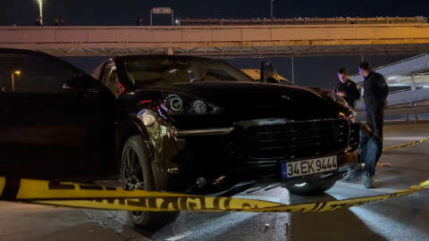 Bakırköy'de D-100'de lüks cipe silahlı saldırı