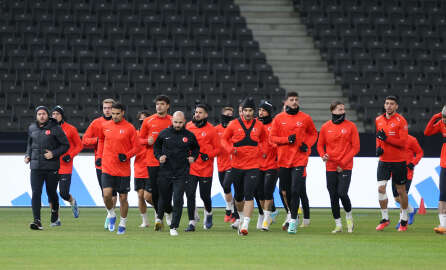 A Milli Takım'da Almanya maçı hazırlıkları devam ediyor