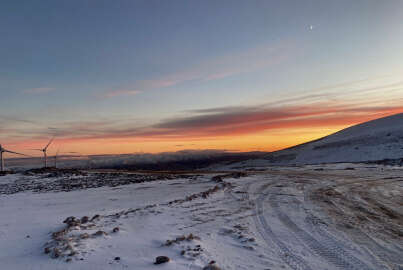 Karlıova'da kar yağışı