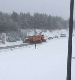 Sivas Geminbeli Geçidi'nde kar yağışı