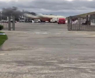 Gürpınar Balık Hali'nde yangın-1