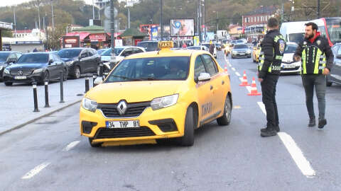 Fatih'te kurallara uymayan taksicilere ceza 