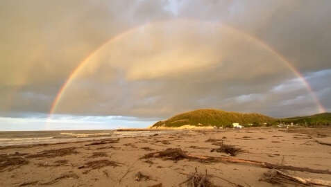 Şile'de fırtına sonrası gökkuşağı