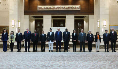 Cumhurbaşkanı Erdoğan'a 7 ülkenin büyükelçisinden güven mektubu/ Fotoğraflar