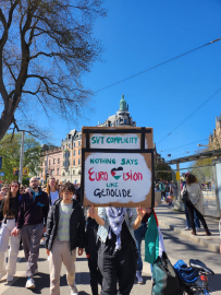 İsveç'te Eurovision protestosu