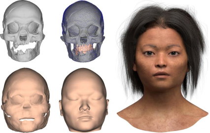 Çinli bilim insanları, 16 bin yıl önce yaşamış bir insanın yüzünü dijital ortamda yeniden oluşturdu