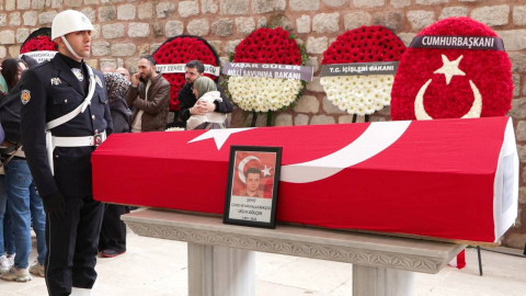 İstanbul- Şehit Bekçi Uğur Gölçek son yolculuğuna uğurlandı