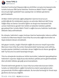 Bakan Tunç'tan 'Mahir Polat' açıklaması