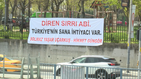 İstanbul- Sırrı Süreyya Önder'in tedavi gördüğü hastanenin karşısına destek pankartları asıldı