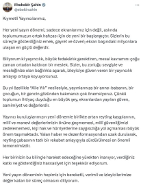 RTÜK Başkanı Şahin'den 'yeni yayın dönemi' mesajı