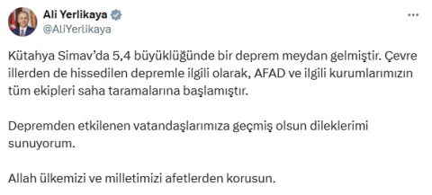 Simav'da 5.4 büyüklüğünde deprem (2)