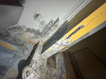 Darıca ilçesinde 2 binanın kolonları çatladı vatandaşlar evlerini tahliye etti (3)