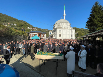 Metro inşaatında ölen işçi, son yolcuğuna uğurlandı