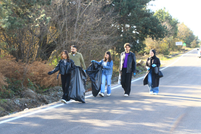 Yayladan 1 saatte 1,4 ton atık toplandı