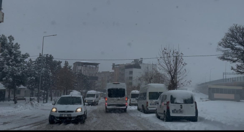 Gaziantep’te kar ulaşımı olumsuz etkiledi