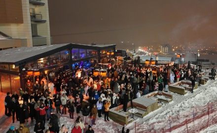 Palandöken’de kar altında yılbaşı