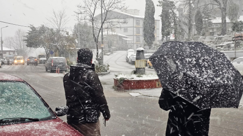 Zonguldak yeni yıla karla başladı / Ek Fotoğraflar