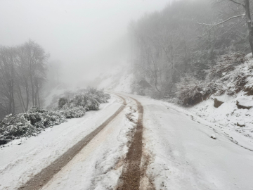 Erdek ilçesinde kar yağışı etkili oldu