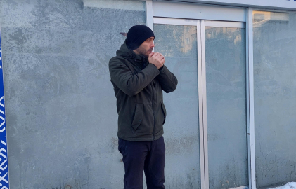 Erzurum'da kar, yerini soğuk havaya bıraktı