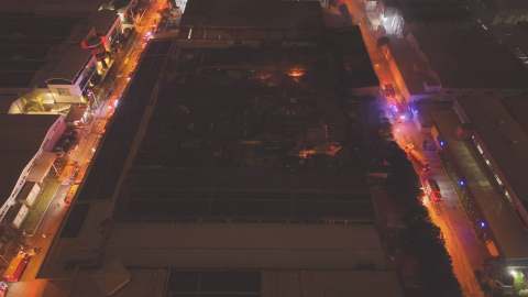 Bursa'da kimyasal yüzey kaplama fabrikasında yangın (2)