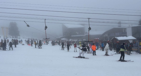 Uludağ’da sömestirin son günü de pistler doldu