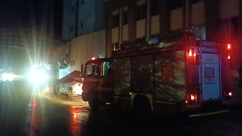 Gaziantep'te makarna fabrikasındaki yangın söndürüldü