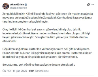 Zonguldak'ta maden ocağında göçük (3)