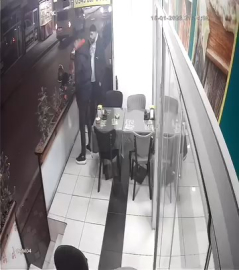 Restorana düzenlenen silahlı saldırının görüntüleri ortaya çıktı