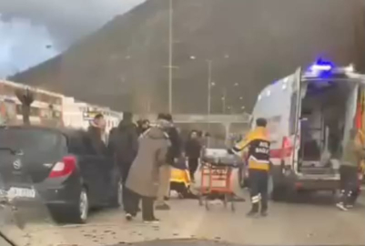 Yaya geçidinde elektrikli bisiklete otomobil çarptı; 1 yaralı