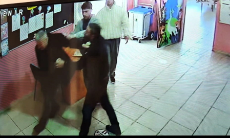 Bitlis'te okul müdürlerine saldırı kamerada