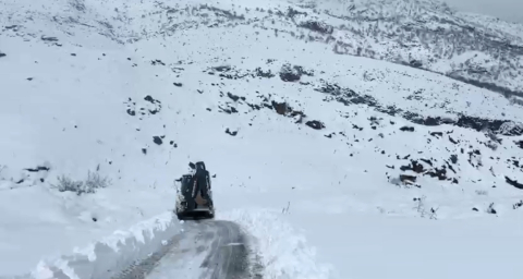 Batman'da 115 yerleşim yerinin yolu kardan kapandı