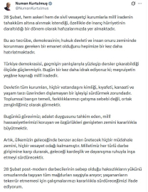 TBMM Başkanı Kurtulmuş'tan '28 Şubat' mesajı