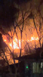 Kocaeli’de binanın çatı katı yandı