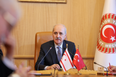 Kurtulmuş, KKTC-Türkiye Parlamentolar Arası Dostluk Grubu Başkanı Canaltay'ı kabul etti