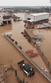 Mardin'de sağanak; dereler taştı, evler ile tarım arazilerini su bastı (3)