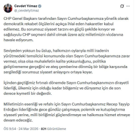 Cevdet Yılmaz’dan, Özgür Özel’e tepki: Rekabet ölçülerini açıkça ihlal eden hakaretler kabul edilemez