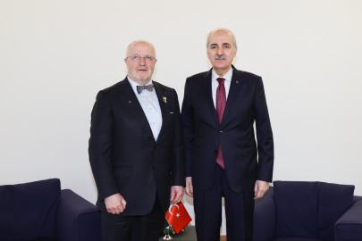 TBMM Başkanı Kurtulmuş, Litvanya Meclis Başkanı Olekas ile Zagreb’de görüştü / Video eklendi
