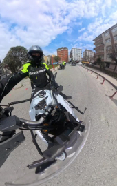 İstanbul - Bahçelievler'de yaralanan bebeği hastaye motosikletli zabıta yetiştirdi