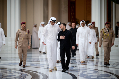 Ukrayna Devlet Başkanı Zelenskiy, Katar Emiri Al Sani ile görüştü / Ek fotoğraflarla
