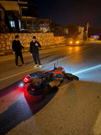 Devrilen motosikletin sürücüsü yaşamını yitirdi