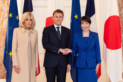 Fransa Cumhurbaşkanı Emmanuel Macron, Japonya’da