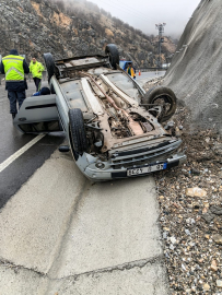 Malatya’da otomobil takla attı: 5 yaralı