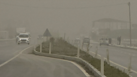 Doğu Akdeniz'de çöl tozu etkili oldu / Ek fotoğraflar