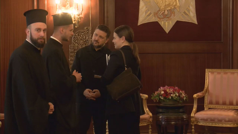Zelenskiy  Fener Rum Ortodoks Patrikhanesi'ni ziyaret ediyor-1