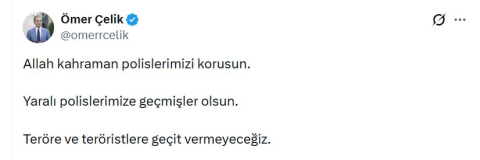 AK Parti'li Çelik: Teröre ve teröristlere geçit vermeyeceğiz