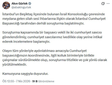 Bakan Gürlek: İstanbul'daki olaya ilişkin 1 başsavcı vekili ile 2 Cumhuriyet savcısı görevlendirildi