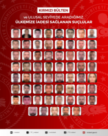 16'sı kırmızı bültenle aranan 61 suçlunun iadesi sağlandı