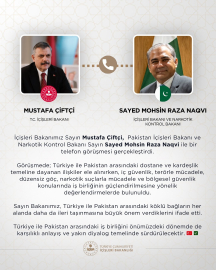 Bakan Çiftçi, Pakistanlı mevkidaşı Naqvi ile görüştü