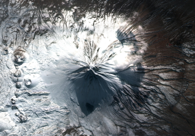 MSB, Ağrı Dağı'nın Göktürk-2B ile çekilen fotoğrafını paylaştı